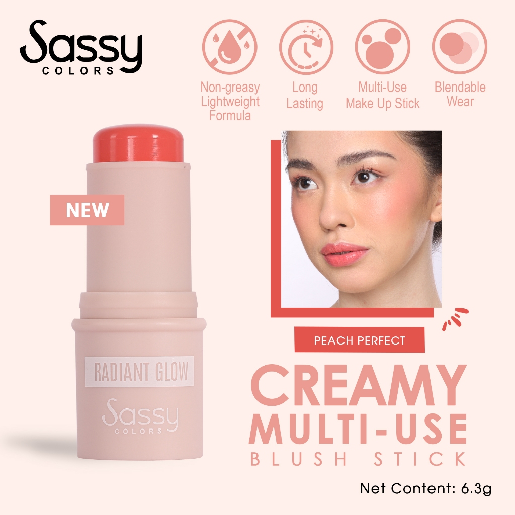 Sassy Colors Creamy Multiuse Blush Stick Shopee Philippines
