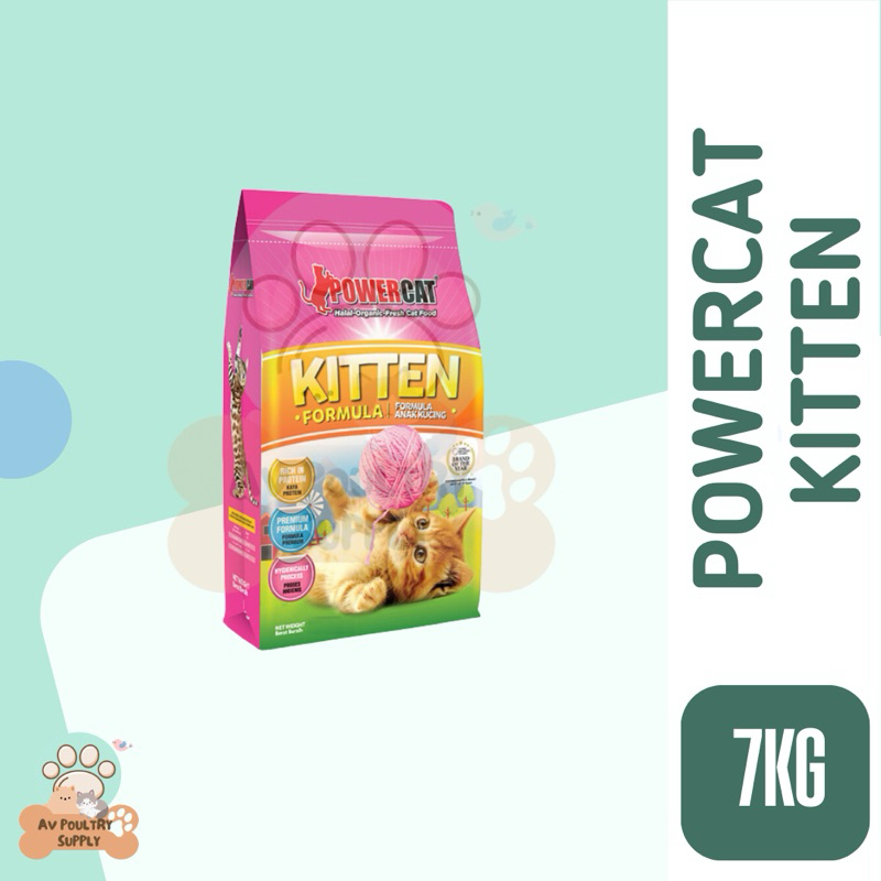 PowerCat Kitten Formula Dry Food 7kg | Shopee Philippines