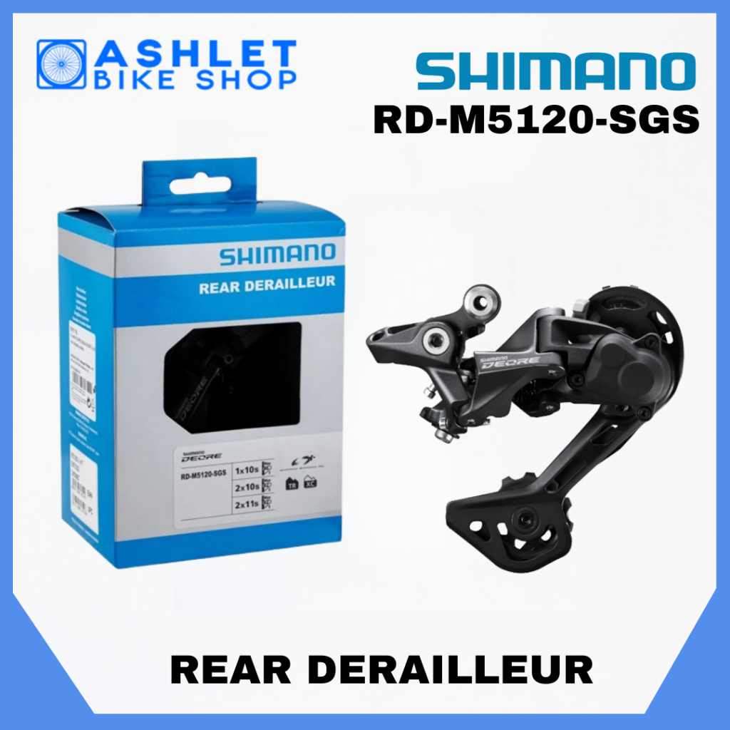 ORIGINAL SHIMANO DEORE REAR DERAILLEUR RD-M5120-SGS 10 / 11 SPEED LONG ...
