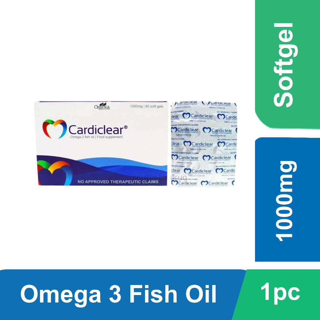 Cardiclear Omega3 Fish Oil 1000mg Shopee Philippines