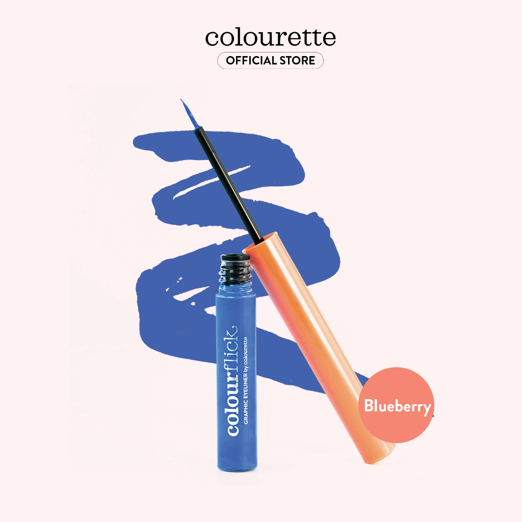 Colourette Colourflick Graphic Eyeliner in Blueberry [Highlypigmented