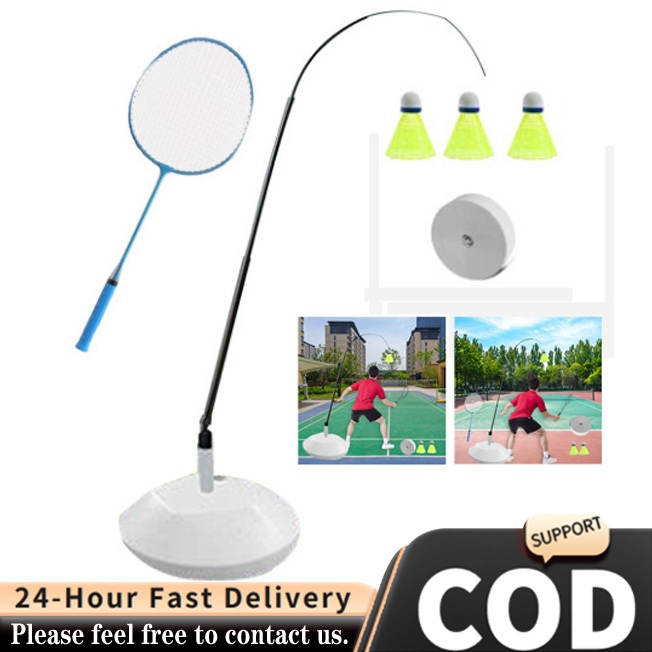 Entraîneur De Badminton Réglable - Rebound Trainer Pour Pratique En Intérieur, Portable - 6