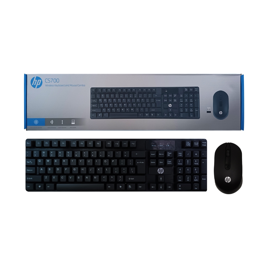 HP CS700 Wireless Keyboard & Mouse Combo (1200CPI) Shopee Philippines