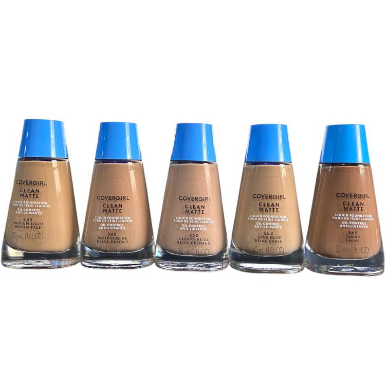 Covergirl Clean Matte Liquid Foundation, Water Based Foundation 30mL