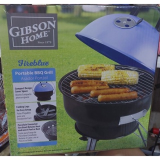 Gibson Home Fireblue Portable 14 inch BBQ Grill in Blue