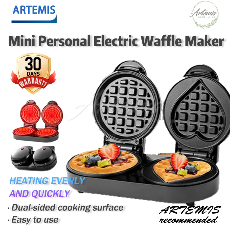 Mini Personal Electric Waffle Maker, Hash browns, French Toast Grilled Cheese, Quesadilla