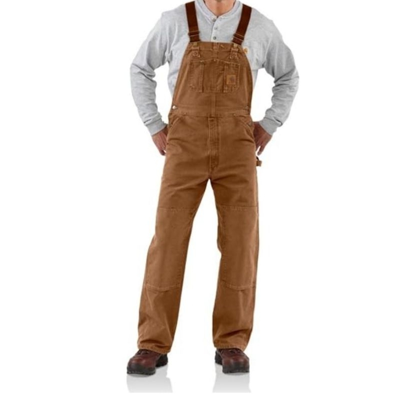 Carhartt Men's Relaxed Fit Duck Bib Overall - Carhartt Brown