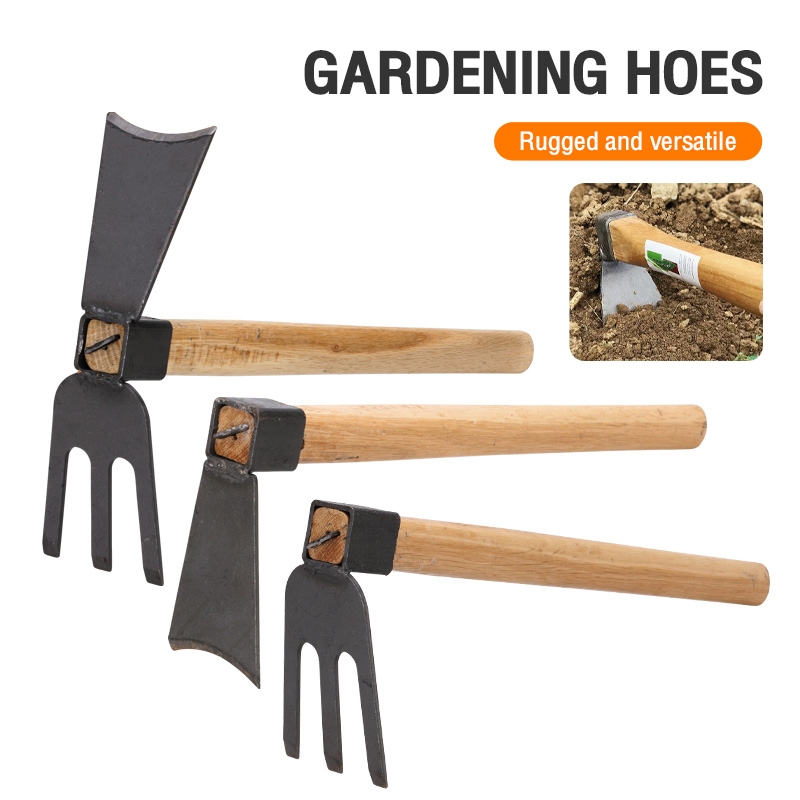 Xifando Kids Garden Lawn Hoe-Small Wooden Handle Hoe With