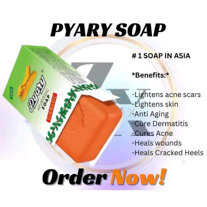PYARY SOAP ORIGINAL 75G (Turmeric Soap) | Shopee Philippines
