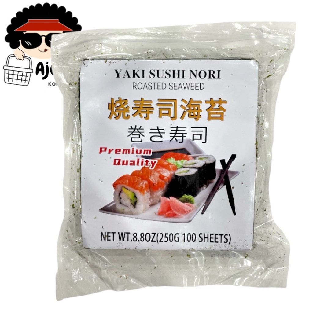 Yaki Sushi Nori Roasted Seaweed Class A And B 100sheets Pack