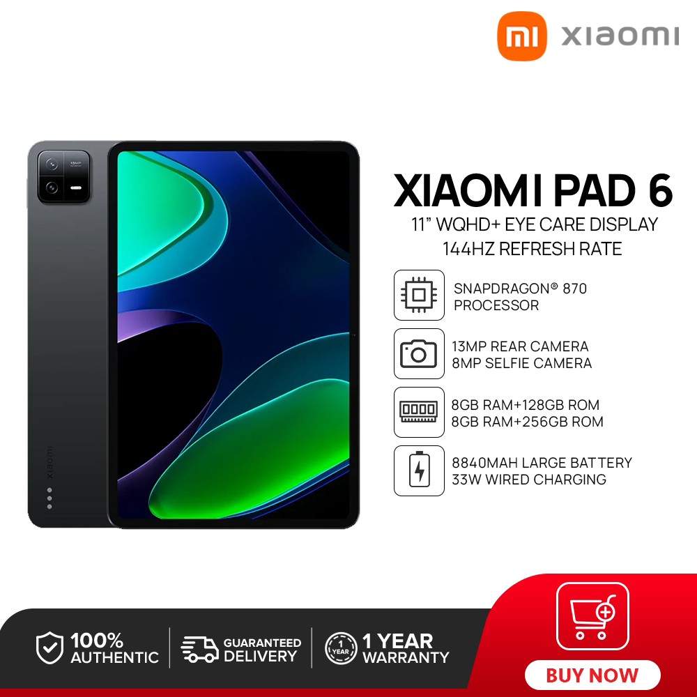 xiaomi tablet pad6 (6GB+128GB/6GB+256GB)10.4inch tablets 2023 4g/5G android screens Dual Sim