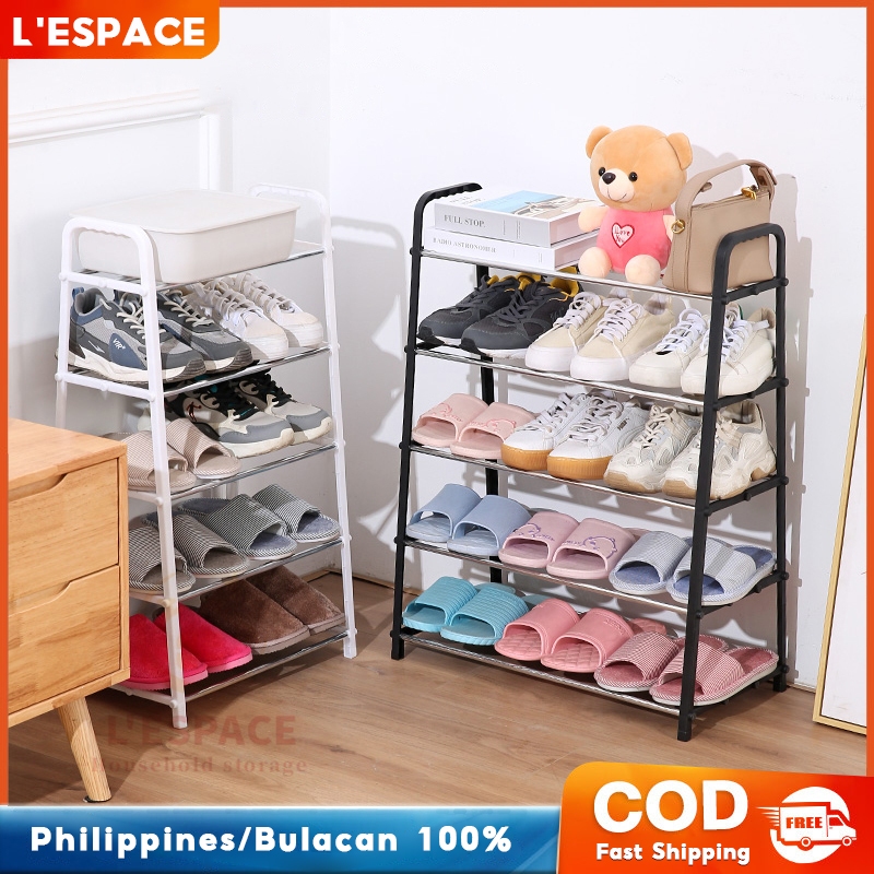 Shoe Rack 5 Layers Tier Simple Shoes Organizer Student Dormitory Multi ...