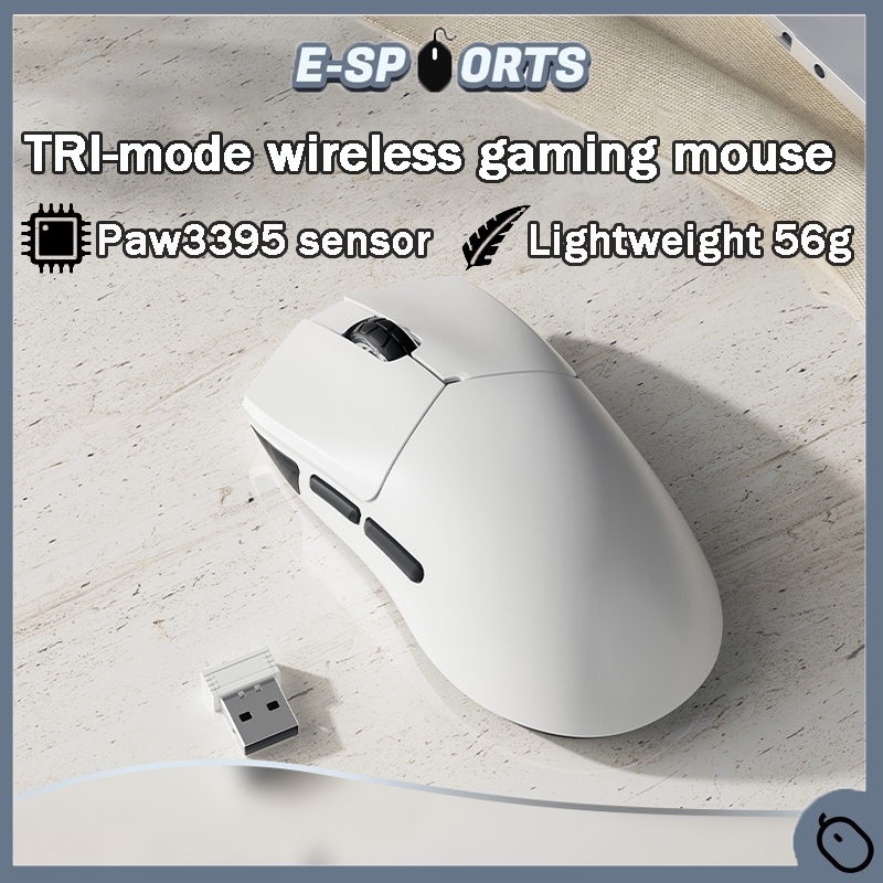 Langtu GP-16 PAW3395 Sensor Lightweight 56g Tri-Mode Wireless Gaming ...