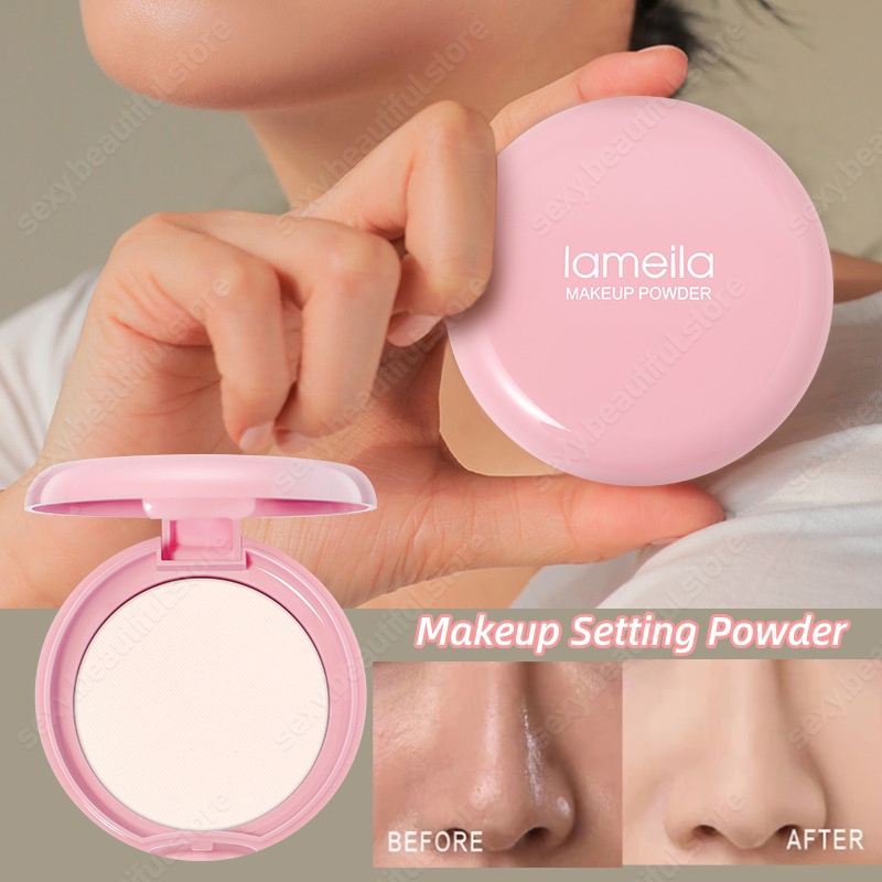 LAMEILA Whitening Pressed Powder Waterproof Oil Control Long Lasting