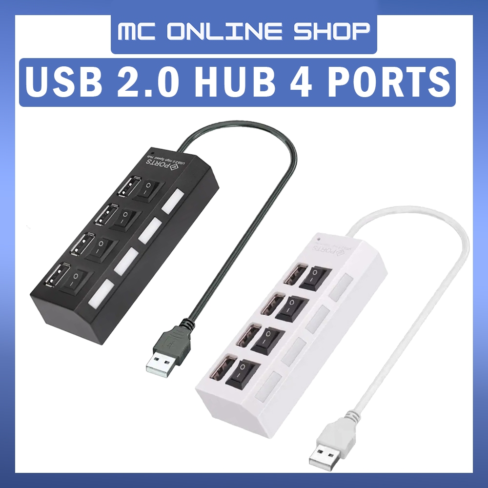 4-port USB Hub 30cm Docking Station Adapter Splitter USB 2.0 4 Ports ...