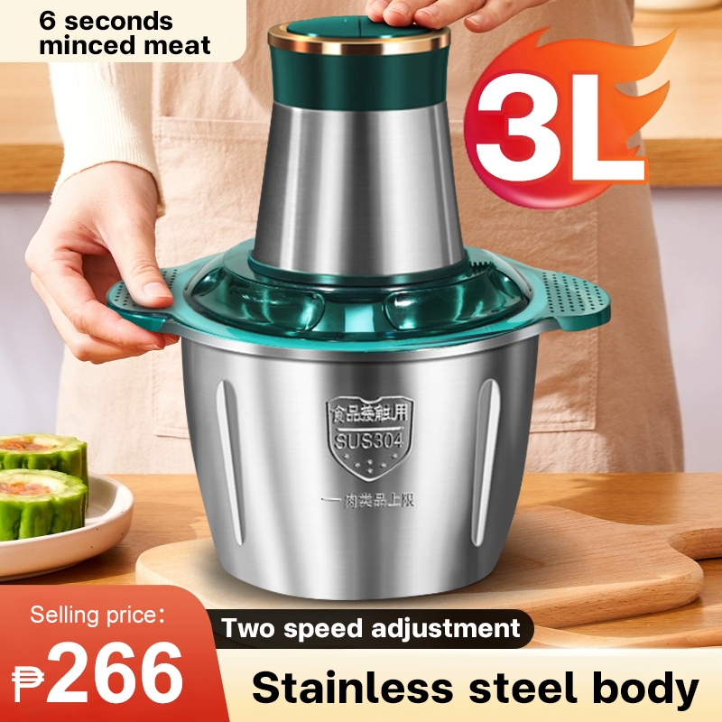 MEITESI Meat grinder 2L 3L Home electric Meat grinders small multi