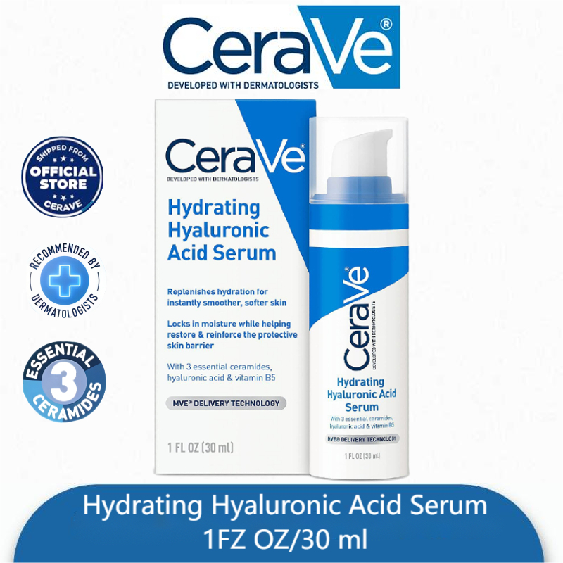 CERAVE Hydrating Hyaluronic Acid Serum 30ml | Shopee Philippines