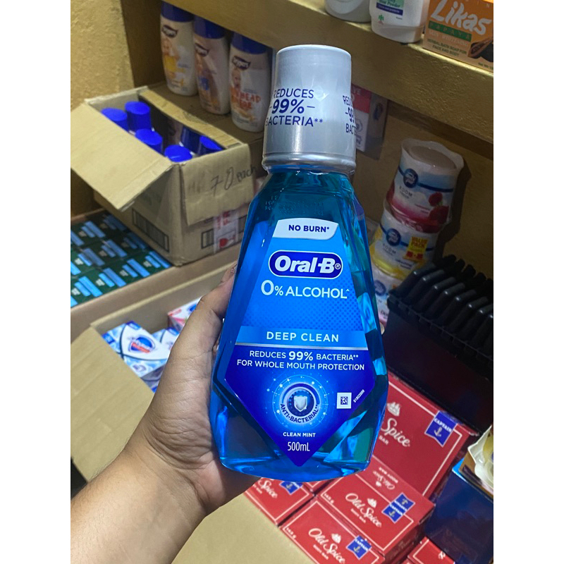 SUPER SALE Oral B deep clean mouthwash 500ml Shopee Philippines