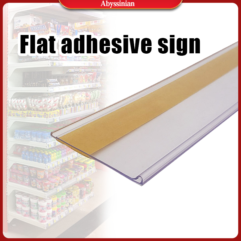 42*900mm Selfadhesive Shelf Label Strip Holder PVC Shelf Label Holder