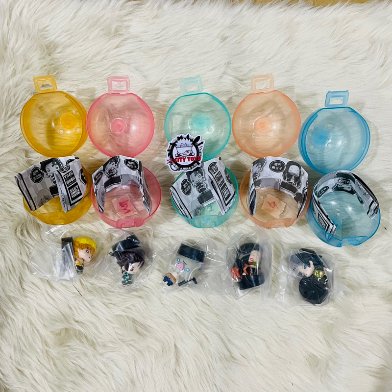 demon slayer Nitotan Capsule Figure Takara Tomy Tanjiro Nezuko Inosuke ...