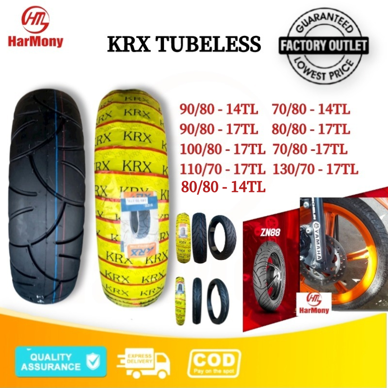 Harmony Motorcycle KRX Tubeless Gulong tire interior tube tires TL