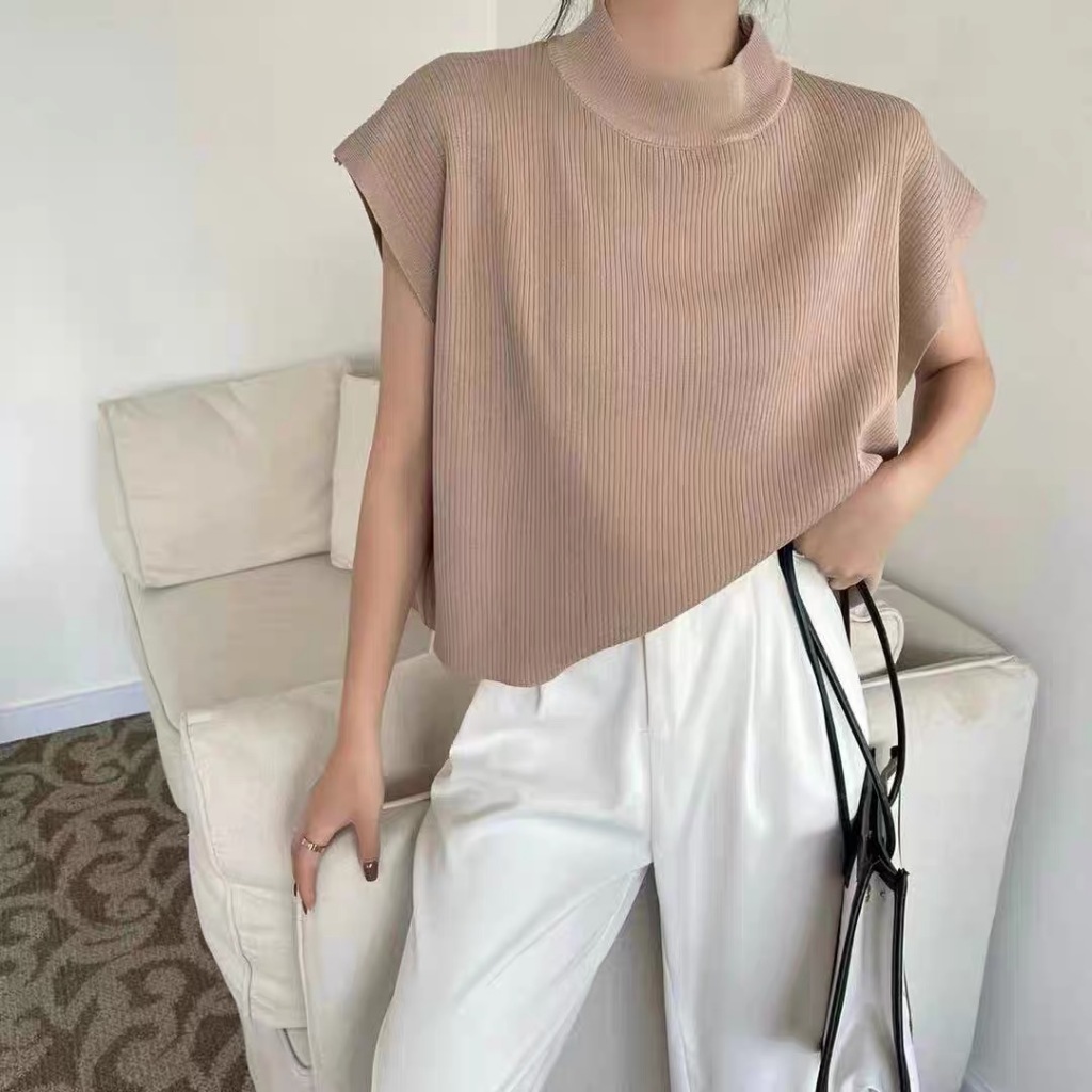 Miss M Turtle Neck Simple Chic Oversize Knitted Top 680 | Shopee ...