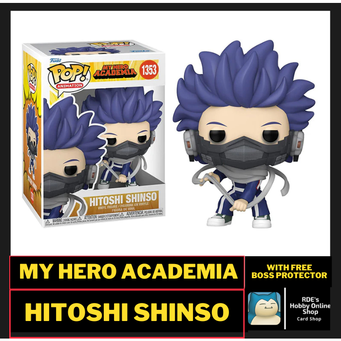 Funko Pop Animation My Hero Academia Hitoshi Shinso 1353 W Free Boss Protector Shopee