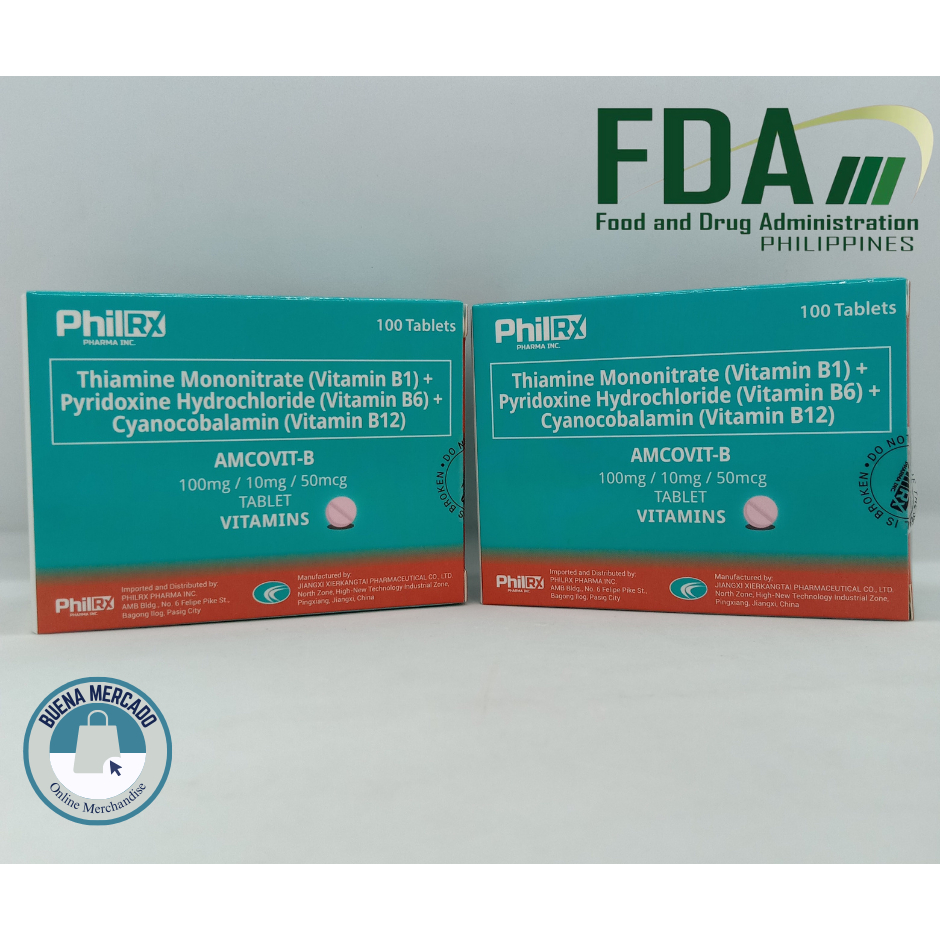 Vitamin B1+B6+B12 AMCOVITB) 100mg/10mg/50mcg Tablet 100's (Alternative
