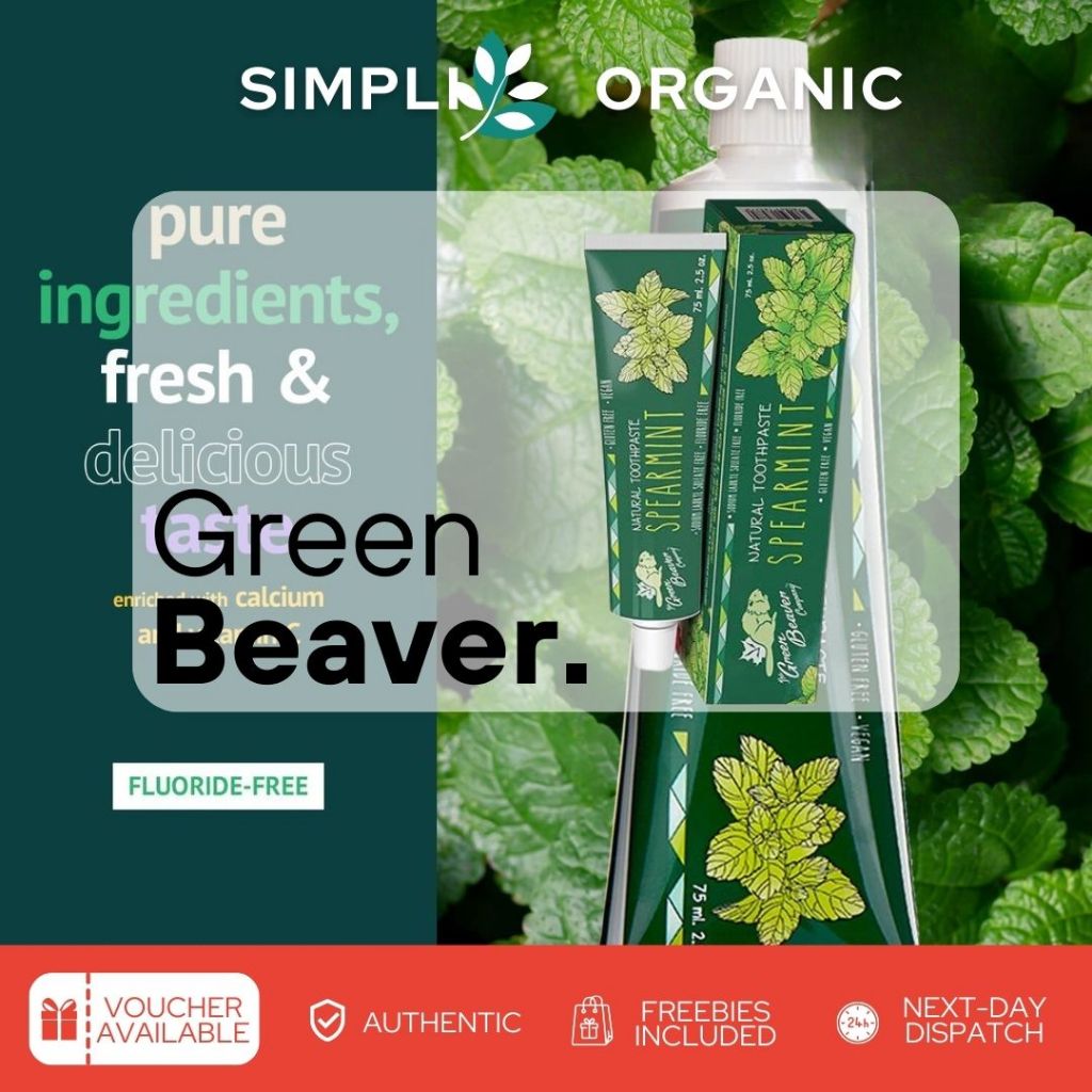 Green Beaver Spearmint Fluoride-free Toothpaste 75ml | Shopee Philippines