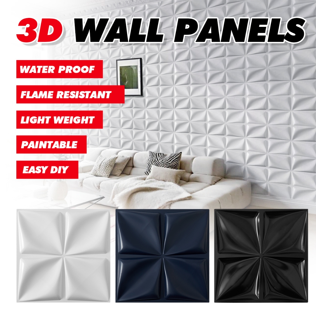 3D Wall Panel Pvc Material Wall Design Living Room Home Wallpaper ...