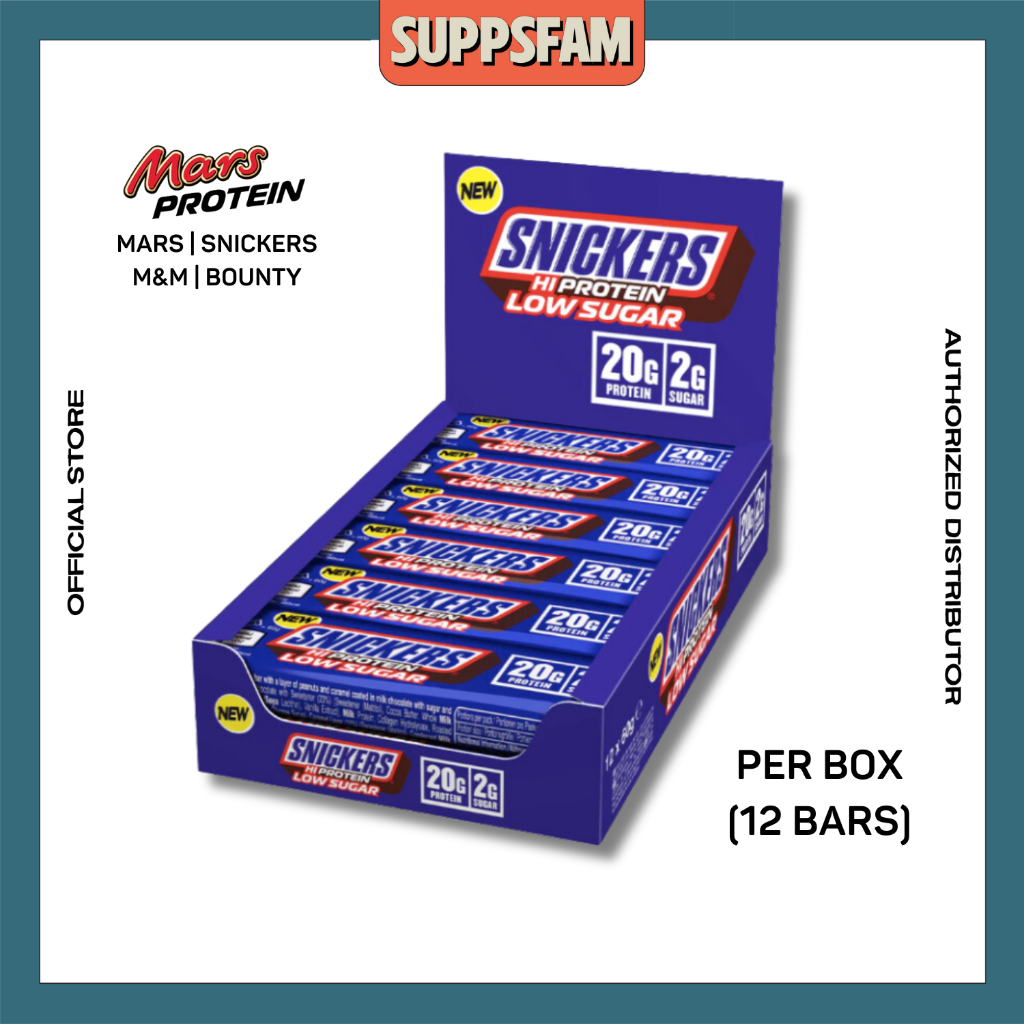 Mars Snickers M&M Milky Way Bounty Protein Bar (12 BARS/BOX) Shopee