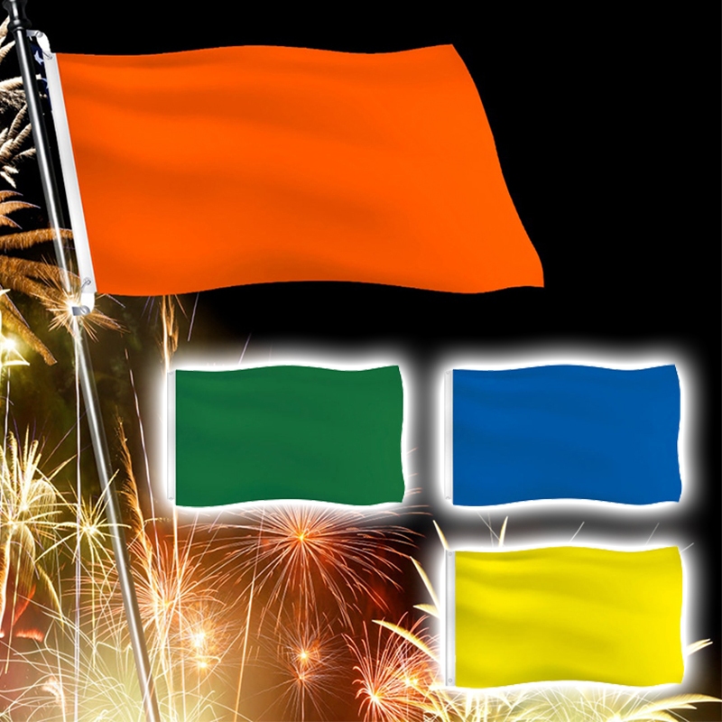Solid Color Flags 90*150cm DIY Flags Banner Outdoor Lawn Flags Garden ...