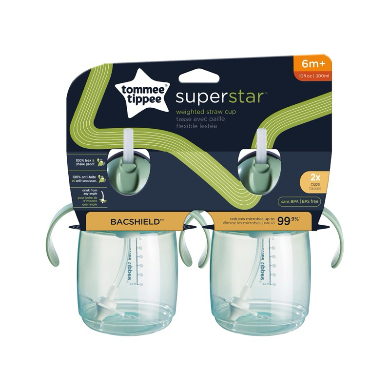 Tommee Tippee Superstar Weighted Straw Cup for Toddlers, 6 months+