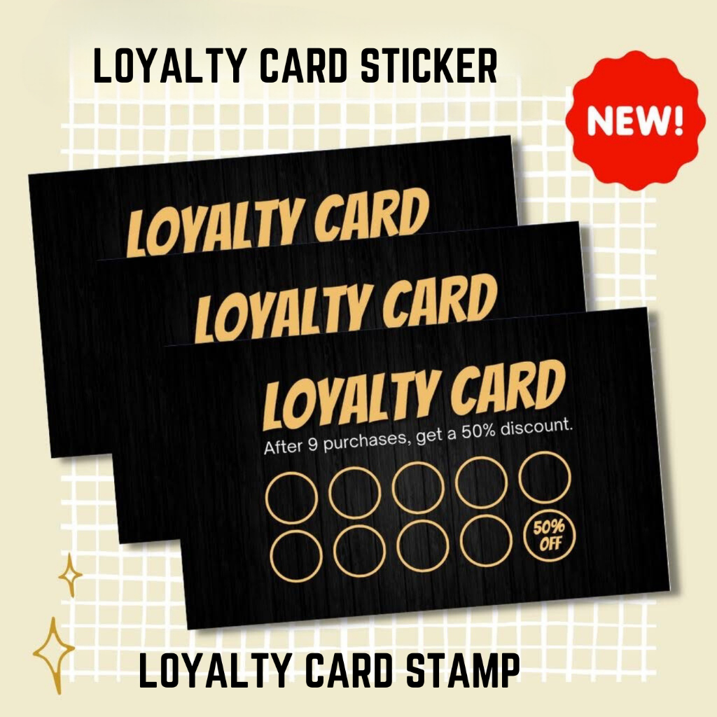 Loyalty Card Sticker Stamp ( loyalty Stickers) | Shopee Philippines