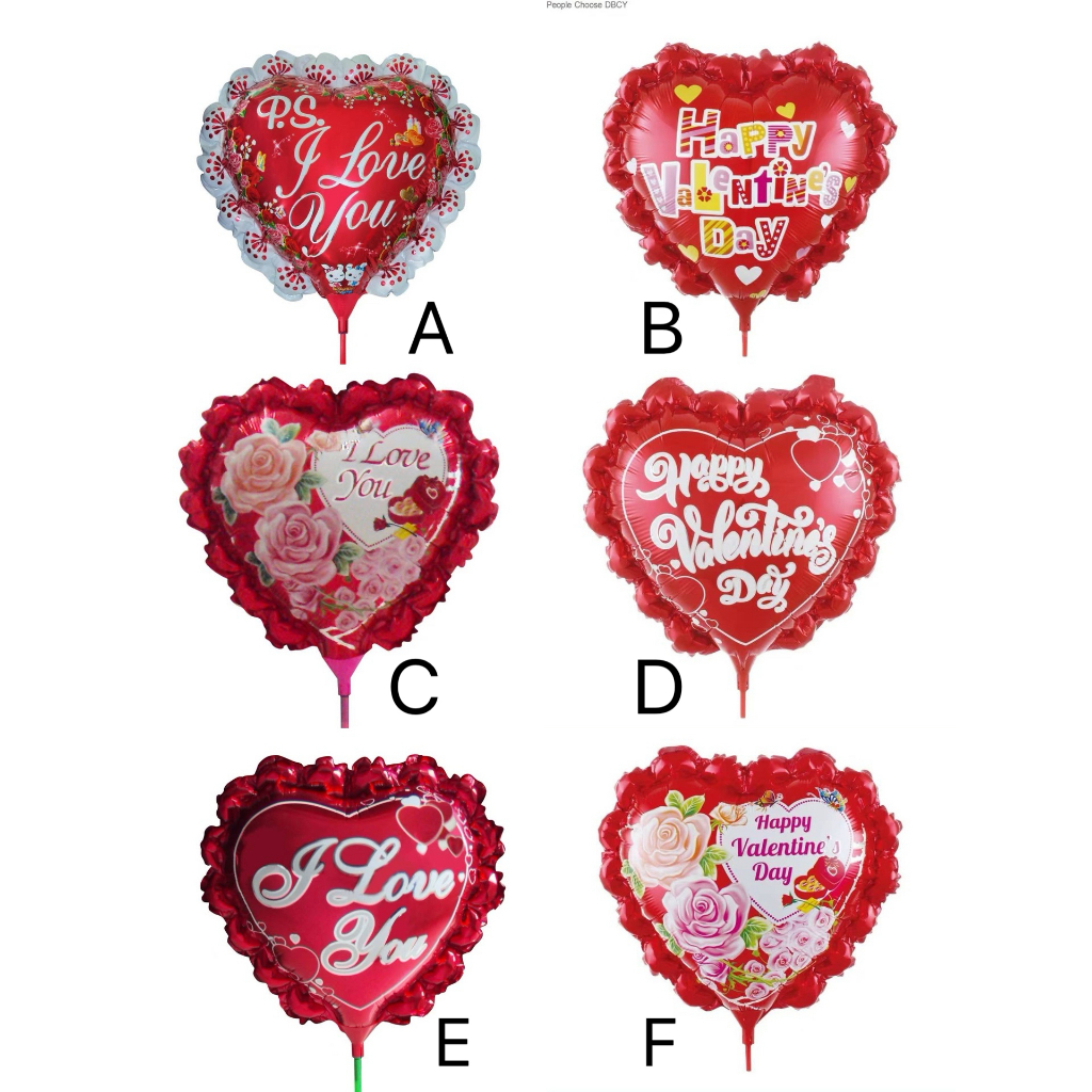 Size 15inch 20Pcs/Pack I Love You Happy Valentine's Day Foil Balloon ...