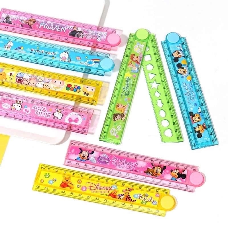 3pcs Character Ruler 15cm With Shapes Stencil Radom design | Shopee ...