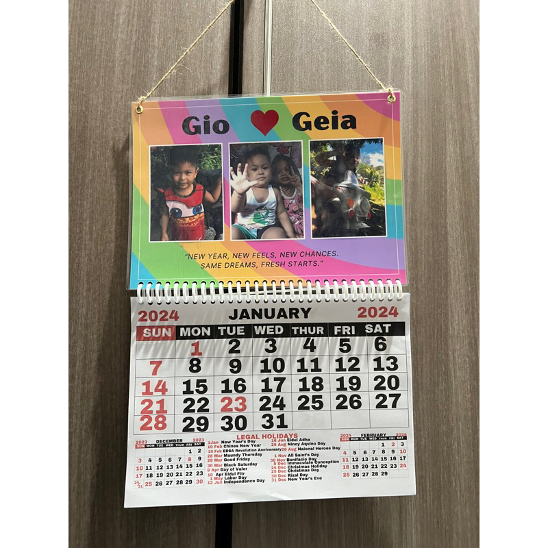 Personalized/customized 2024 Calendar | Shopee Philippines