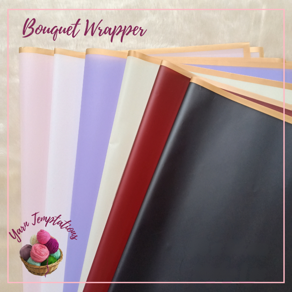 2pcs High Quality Bouquet Wrapper waterproof for Flower Bouquet Yarn Temptations Shopee Philippines