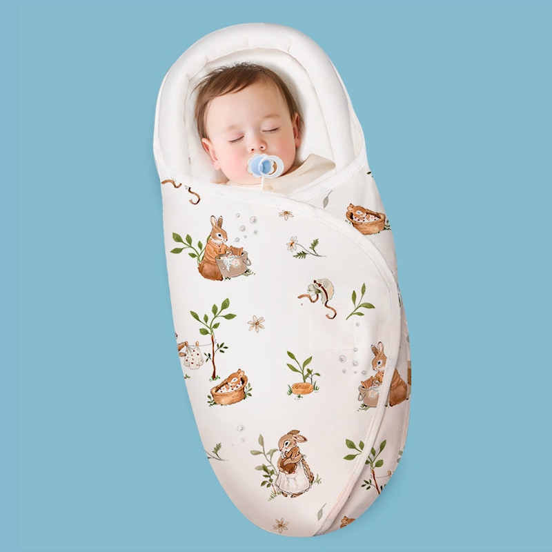 Einmilk Baby Swaddle Baby Wrapper Sleeping Bag with Cap Breathable Super Soft 100 Cotton 6 layers Shopee Philippines