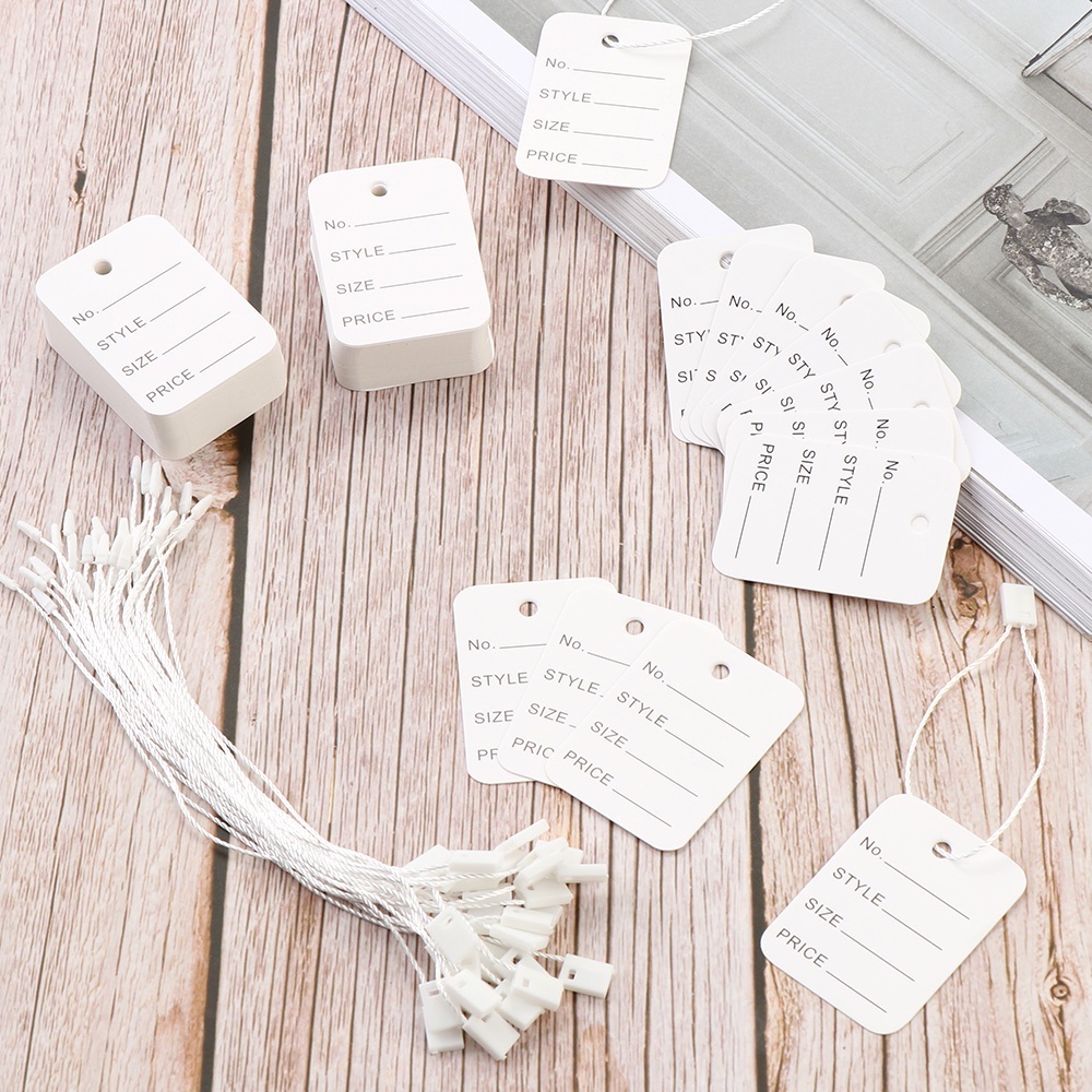 1000pcs/set Price Tags Hang Tag Garment Label Hang Tags | Shopee ...