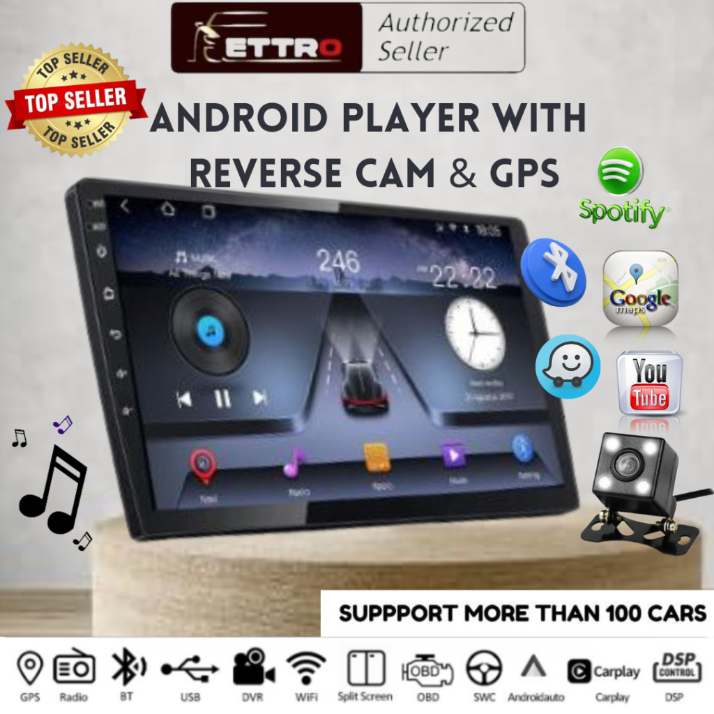 4GB+32GB 10/9/7 inch Universal Android Car Stereo Bluetooth/GPS/FM/Wifi