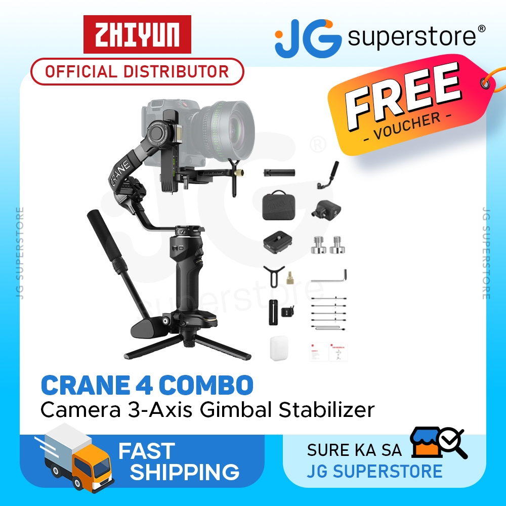 Zhiyun Crane 4 Camera 3-Axis Handheld Gimbal Stabilizer for DSLR ...
