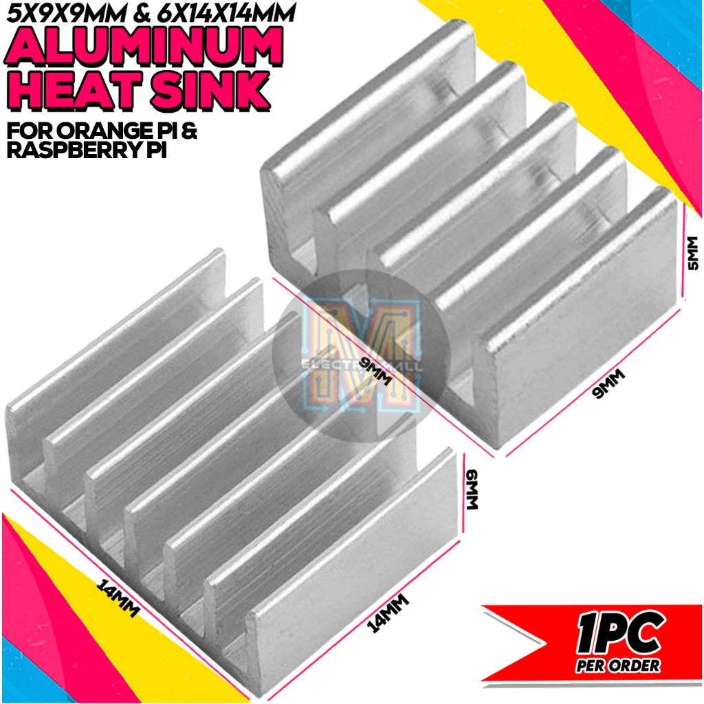 Aluminum Heat Sink Heatsink for Orange Pi Raspberry Pi | Shopee Philippines