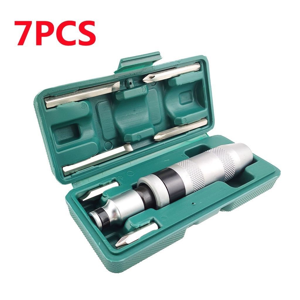 7pcs Screwdriver Set Manual Reversible Impact Drive Screw Driver Bit ...
