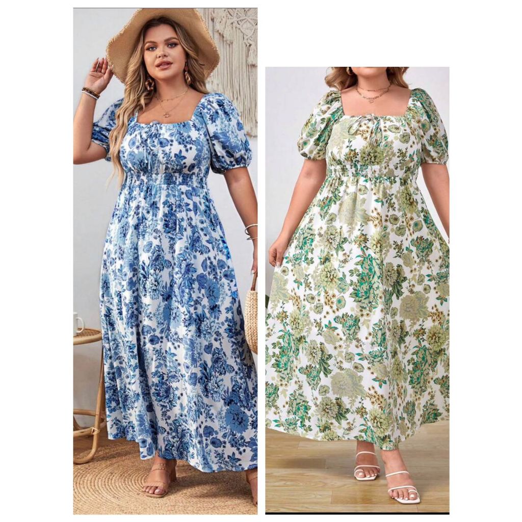 Floral Print Off Shoulder Maxi Dress