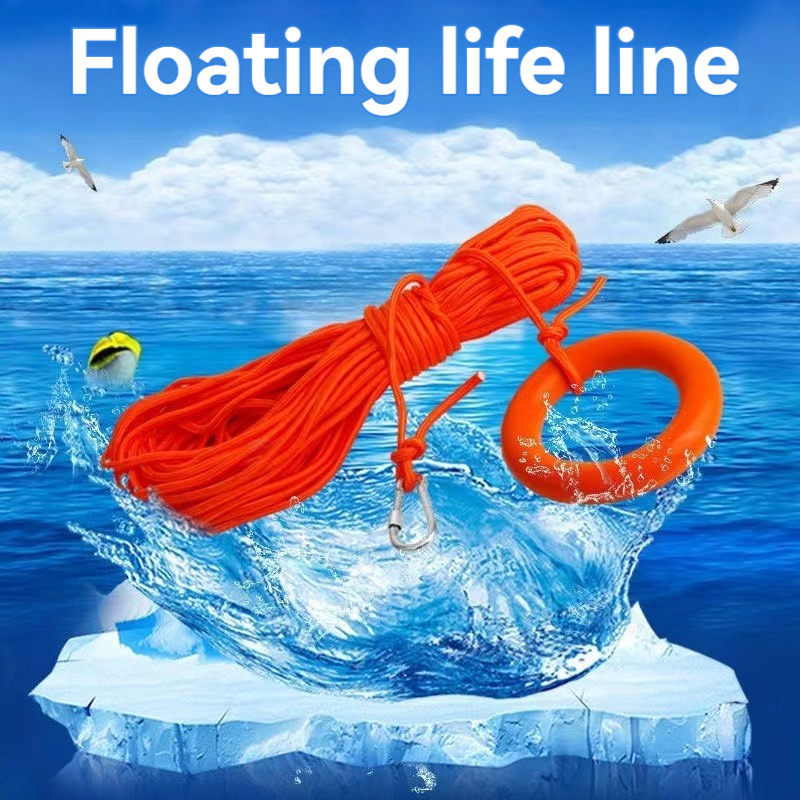 Professional floating rope open water rescue rope High elastic wire ...
