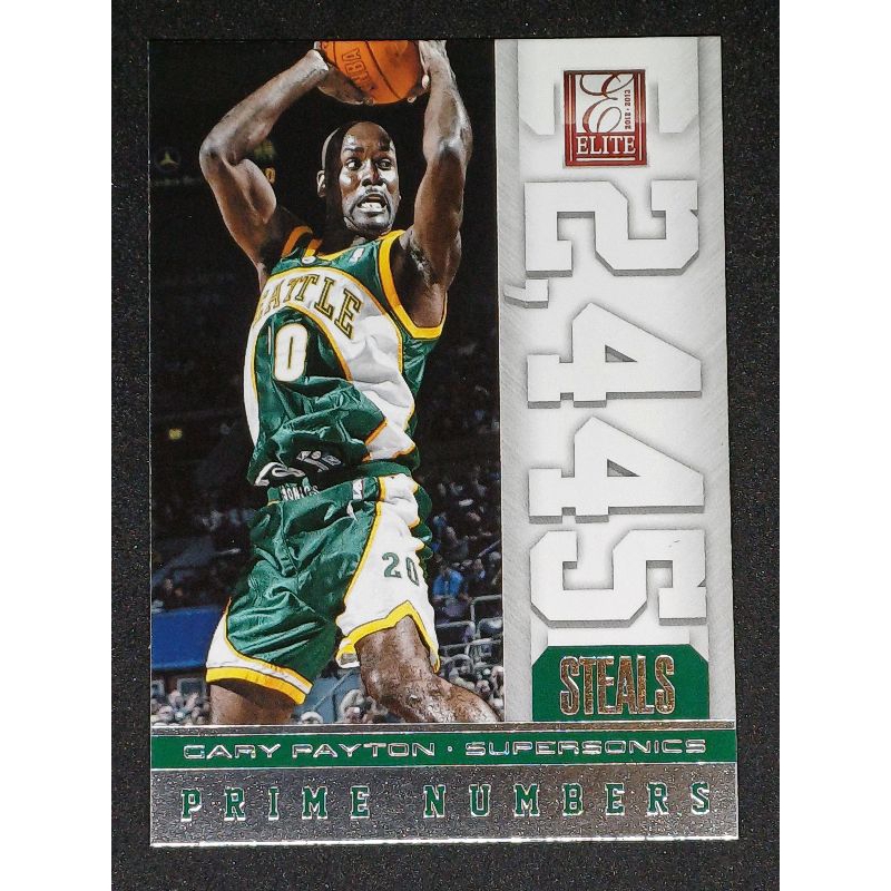 Panini Elite 2012-13 Prime Numbers Gary Payton! nba card | Shopee ...