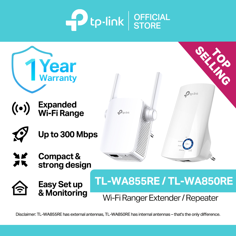 TP-Link TL-WA855RE / TL-WA850RE 300Mbps Wi-Fi Range Extender MIMO Access  Point & Repeater Mode
