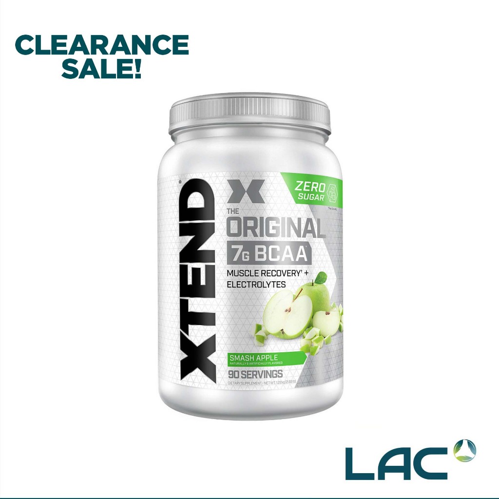 XTEND BCAAs Green Apple 90 Servings (Best by August 2024) Shopee