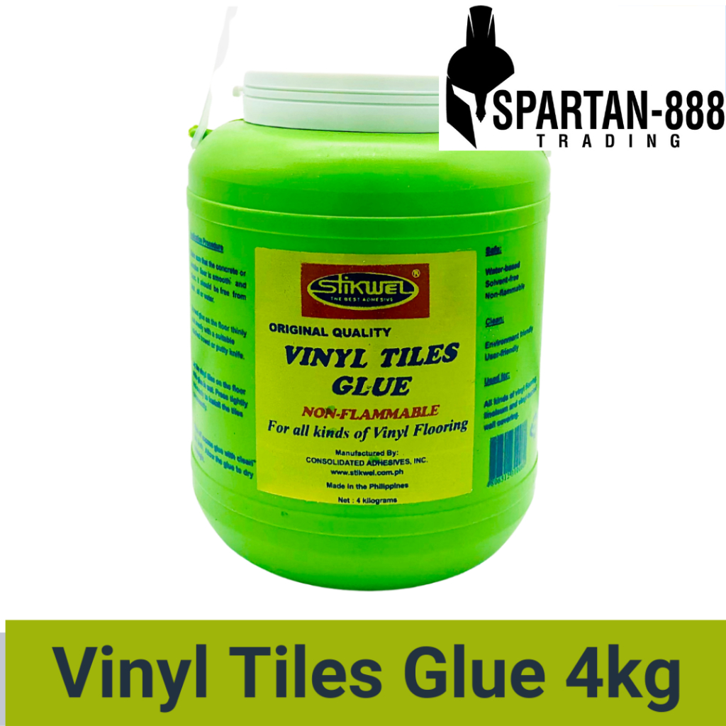 Stikwel Vinyl Tiles Glue Adhesive 4 Kg Stikwell Stickwell Pvc Vinyl